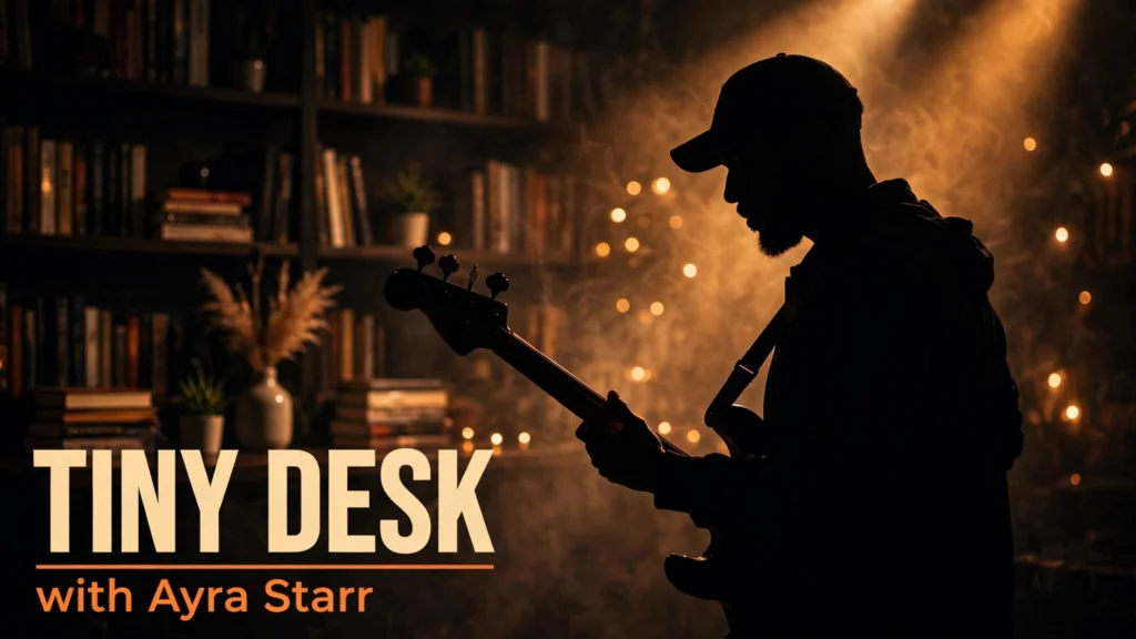 Jay Bratten performing Tiny Desk with Ayra Starr